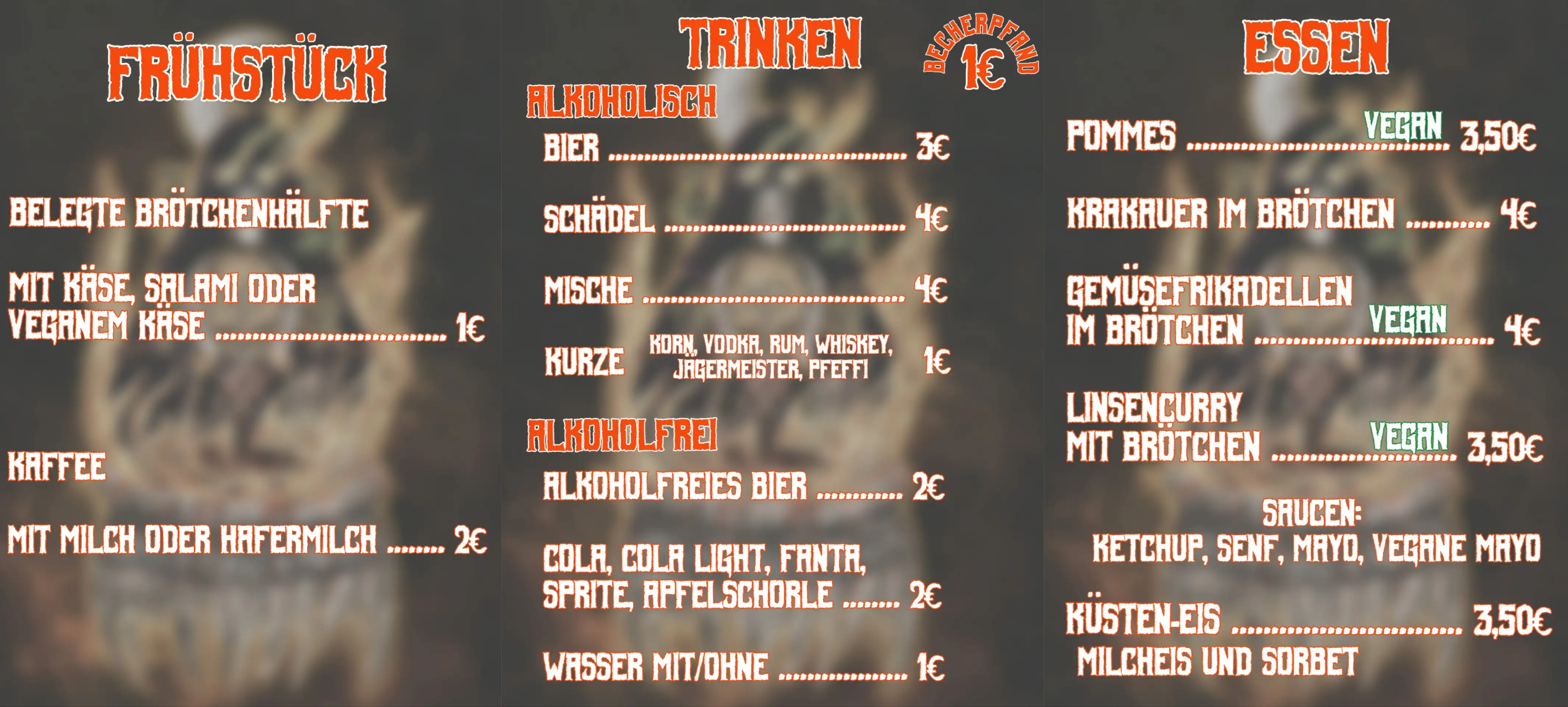 Speisekarten